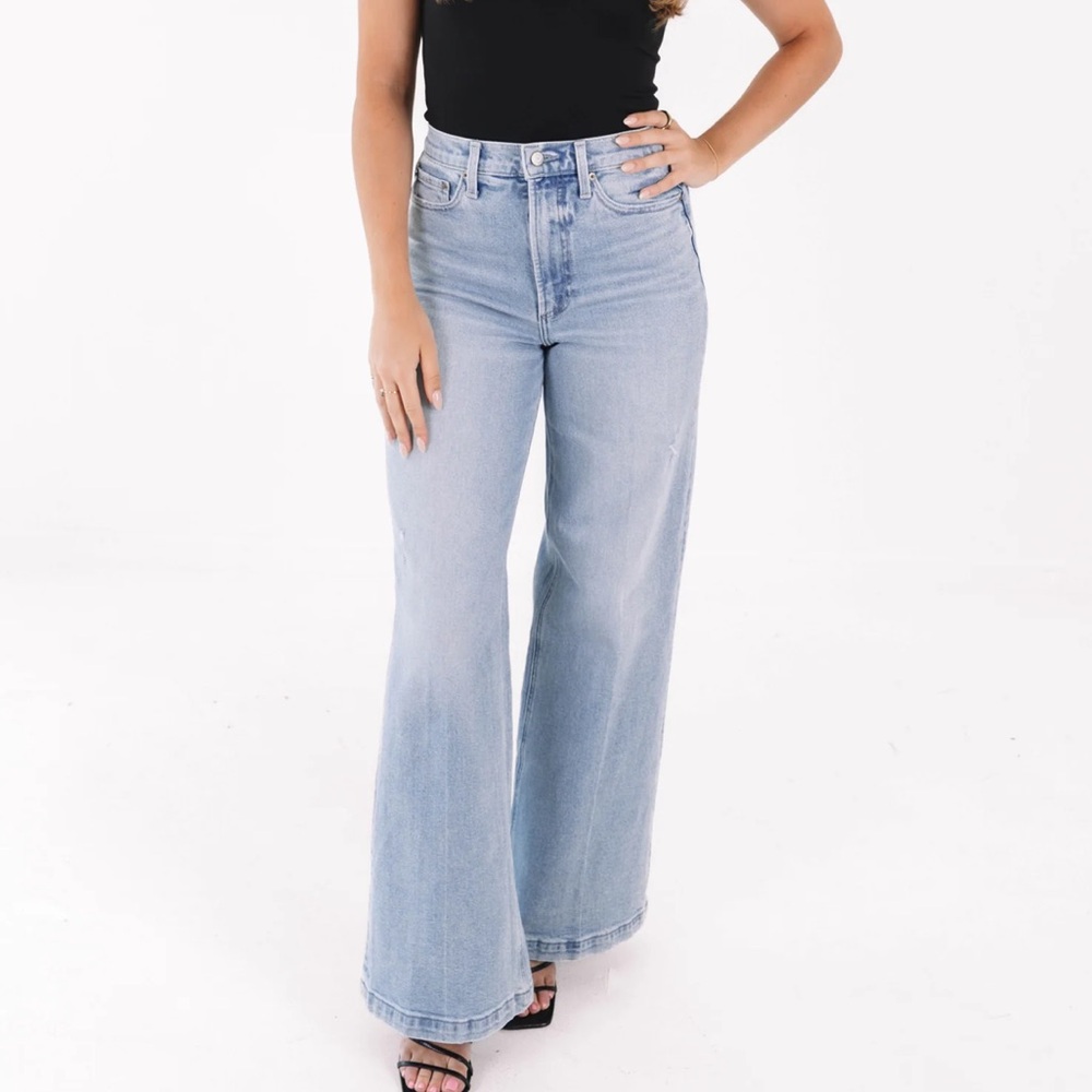 Pistola Denim Lana High Rise Wide Leg